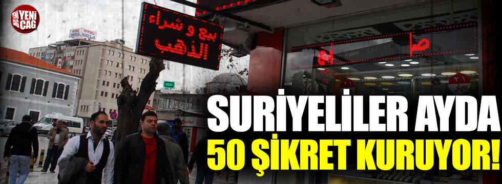 Suriyeliler İstanbul’da ayda 50 şirket kuruyor