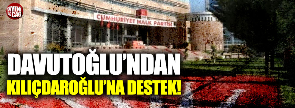 Ahmet Davutoğlu'ndan 'Siyasi Etik Yasası' teklifine destek!