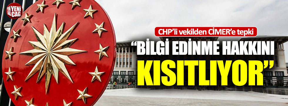 CHP'li İlgezdi'den CİMER'e tepki