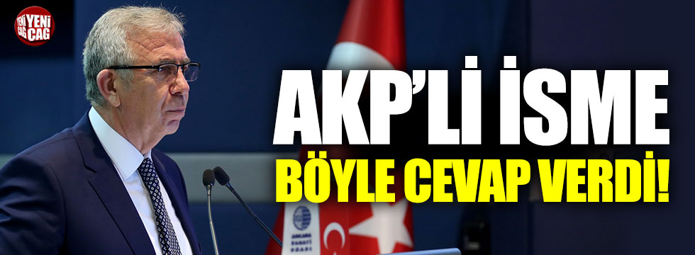 Yavaş'tan AKP'li üyeye cevap
