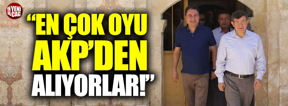 "Davutoğlu ile Babacan en çok oyu AKP'den alıyor"