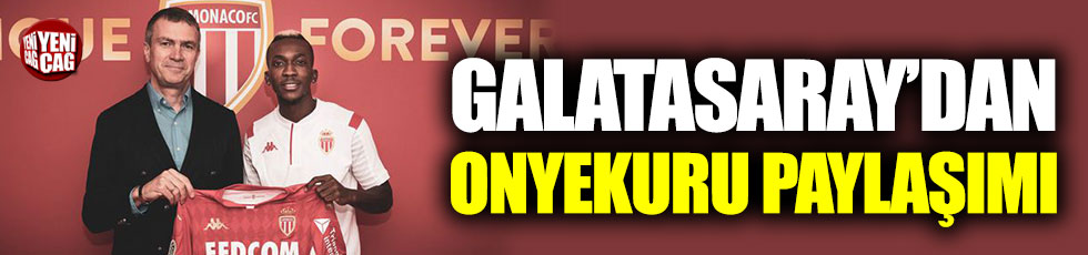 Galatasaray'dan Onyekuru paylaşımı
