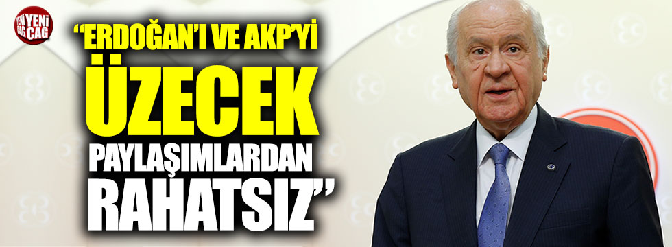 MHP'li Enginyurt: "Bahçeli, Erdoğan'ı üzecek paylaşımlar yapmamızdan rahatsız"