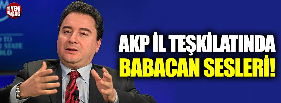 AKP İzmir teşkilatında Babacan sesleri