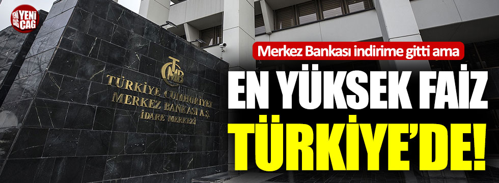 Türkiye OECD’de en yüksek faize sahip ülke!