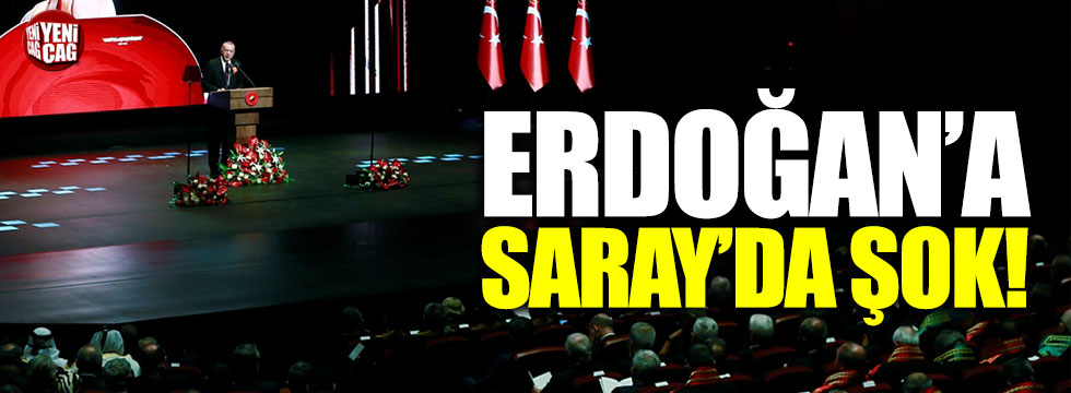 Erdoğan'a Saray'da şok
