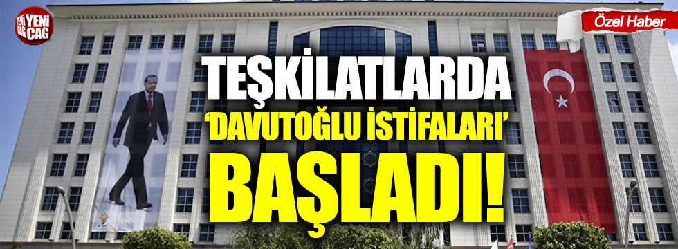 AKP İlçe Başkanı'ndan "Davutoğlu istifası"