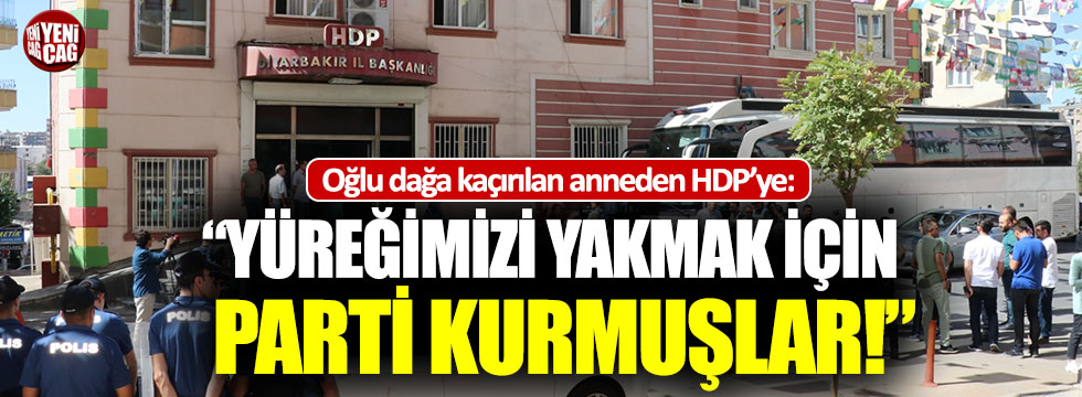 Diyarbakırlı anneden HDP'ye: "Yüreğimizi yakmak için parti kurmuşlar"