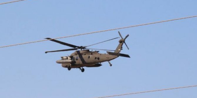 Akçakale’de helikopter hareketliliği
