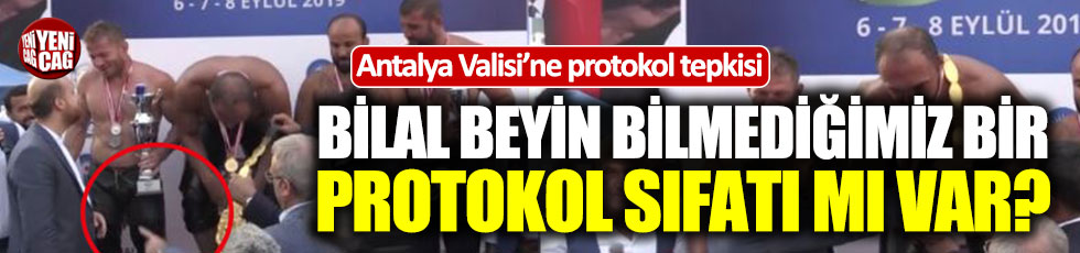 Elmalı'da kemer tartışması: Vali, 'Bilal Erdoğan taksın' dedi