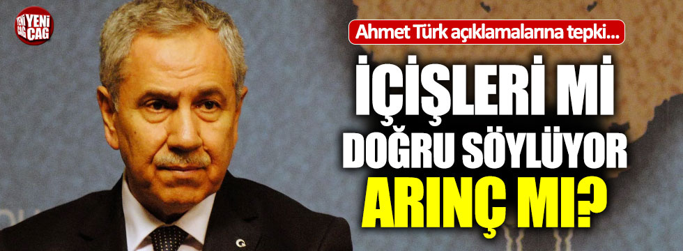 Koncuk'tan Arınç'a Ahmet Türk tepkisi