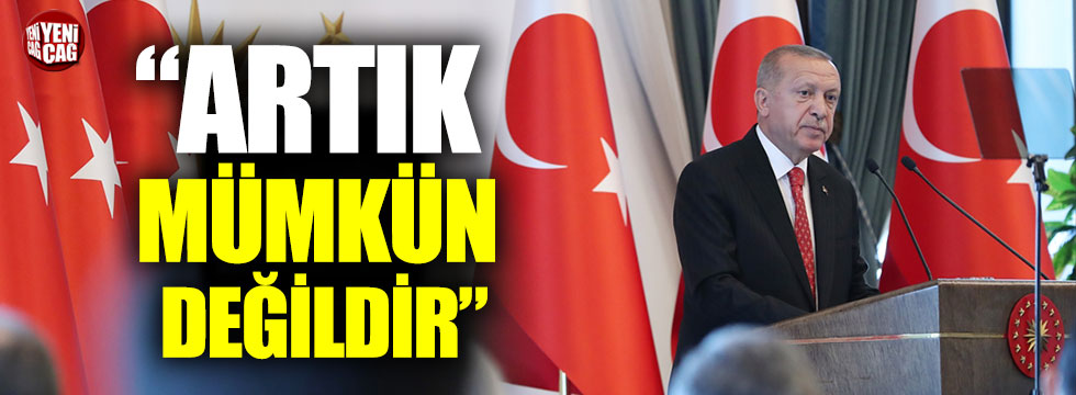 Erdoğan: "Yeni göç dalgasını kaldırmamız mümkün değil"