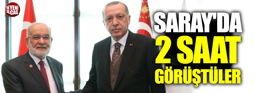 Erdoğan, Karamollaoğlu ile görüştü