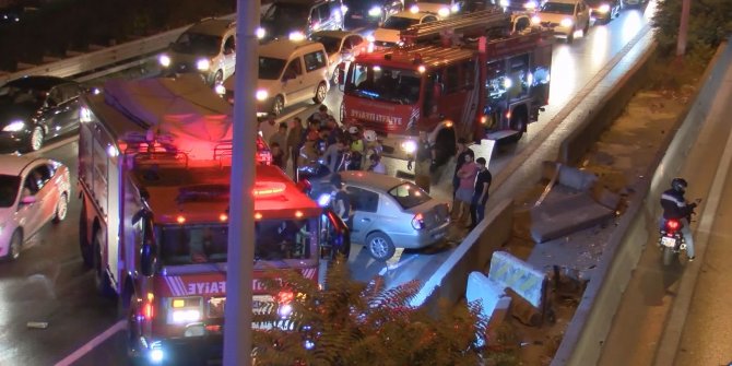 Maltepe'de trafik kazası: 2 yaralı