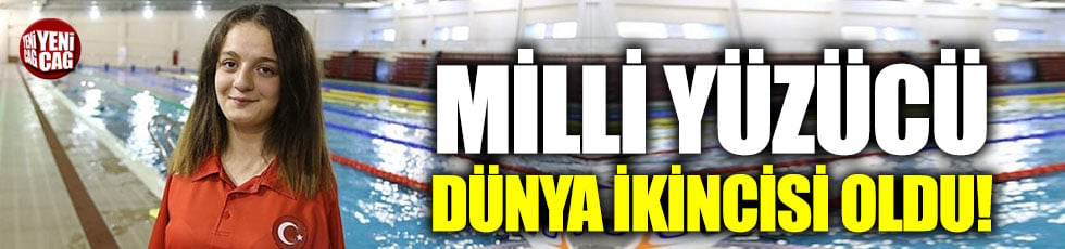 Milli yüzücü dünya ikincisi oldu