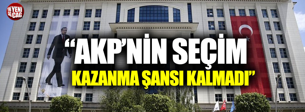 Gürsel Tekin: “AKP’nin seçim kazanma şansı kalmadı”