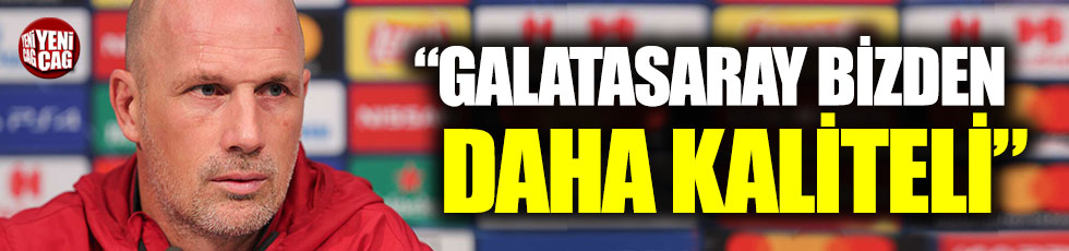 Club Brugge Teknik Direktörü: "Galatasaray bizden daha kaliteli"