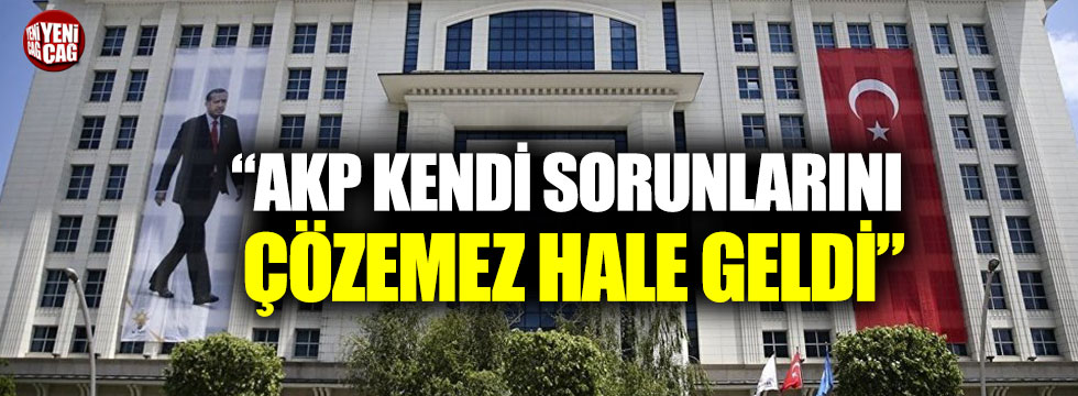 Abdüllatif Şener: “AKP kendi sorunlarını çözemez hale geldi”