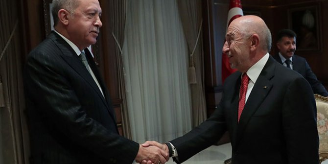 Erdoğan, TFF Başkanı Özdemir'i kabul etti