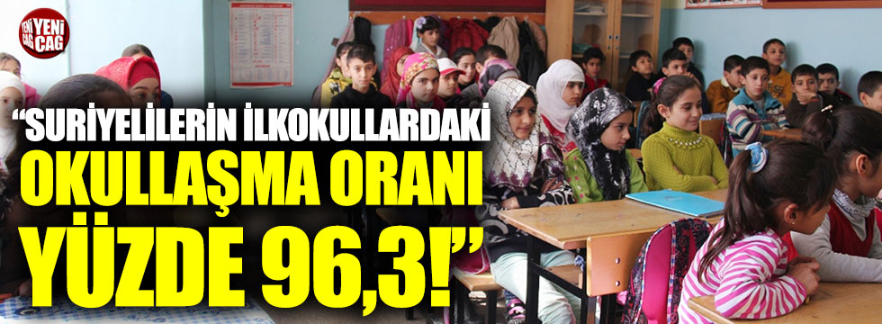 Bakan Soylu: “Suriyelilerin ilkokullardaki okullaşma oranı yüzde 96,3”