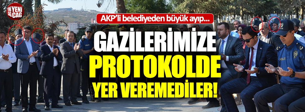 AKP'li belediyeden Gaziler Günü'nde gazilere ayıp