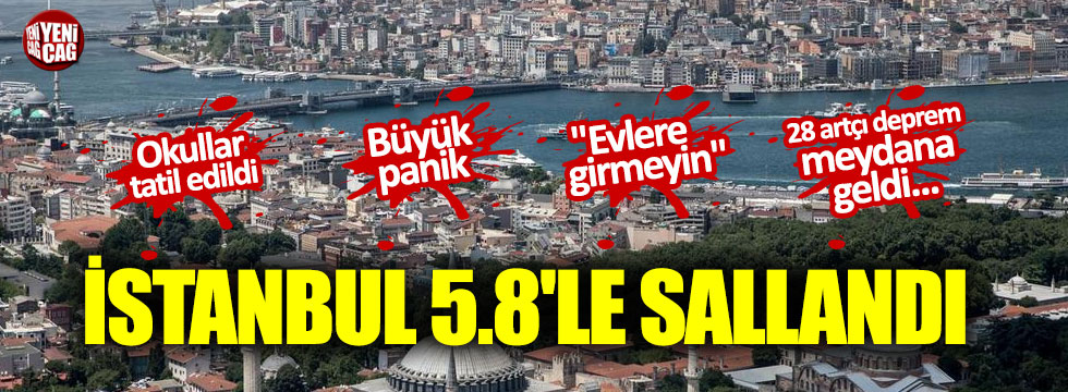 İstanbul'da art arda depremler