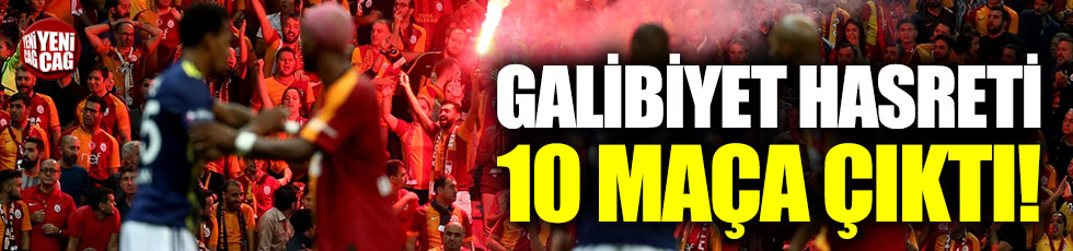 Galatasaray’ın Fenerbahçe’ye karşı galibiyet hasreti 10 maça çıktı