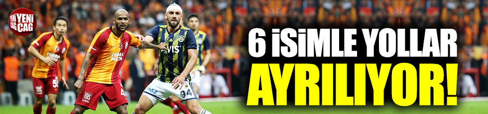 Galatasaray'da 6 ismin bileti kesildi