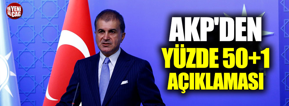 AKP'den yüzde 50+1 açıklaması