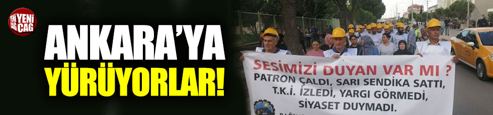 Somalı madencilerin Ankara'ya yürüyüşü başladı