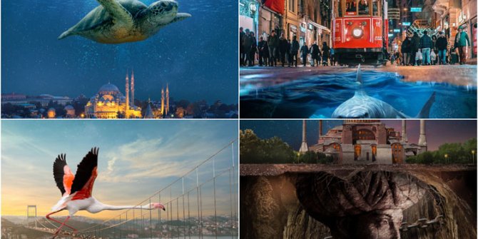 İstanbul'u 'fantastik' tasarımlarla anlatıyor
