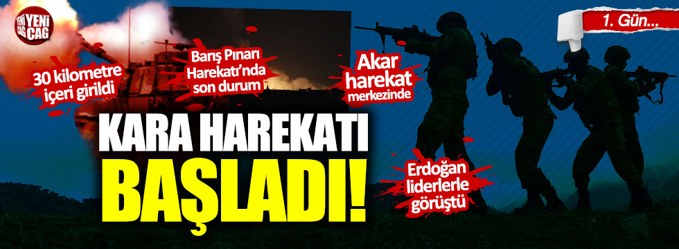 Barış Pınarı Harekatı başladı: Mehmetçik sınırı geçti