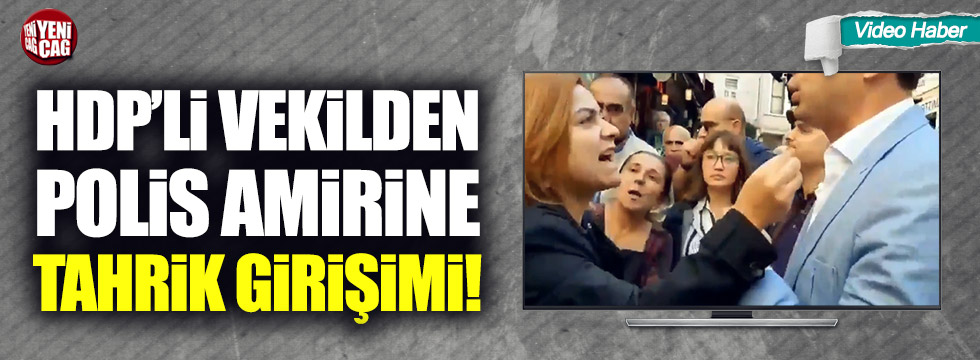 HDP'li Gülistan Koçyiğit'ten polis amirine tahrik girişimi