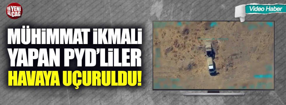 Mühimmat ikmali yapan PKK'lılar havaya uçuruldu