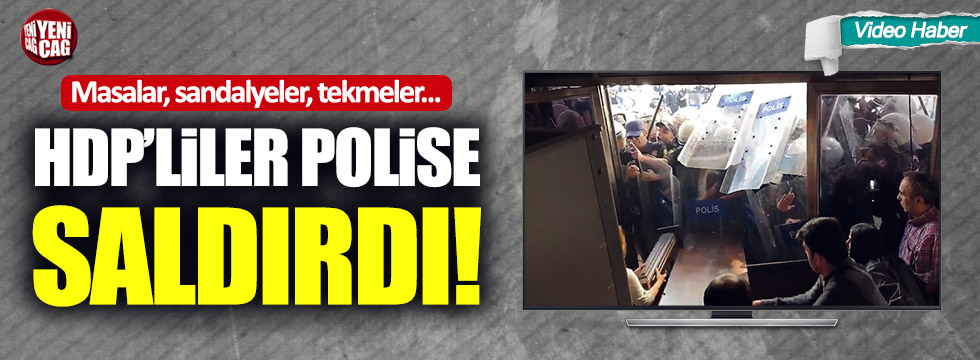 HDP'liler Diyarbakır'da polislere saldırdı