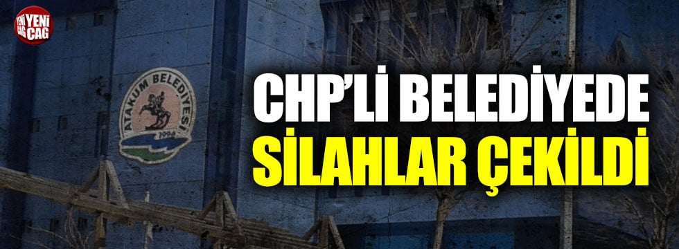 Samsun Atakum belediye binasında silahlar çekildi