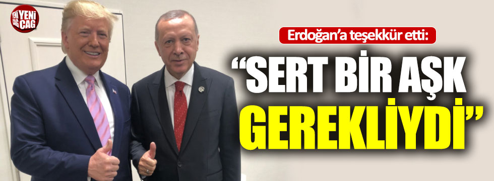 Trump'tan Erdoğan'a teşekkür