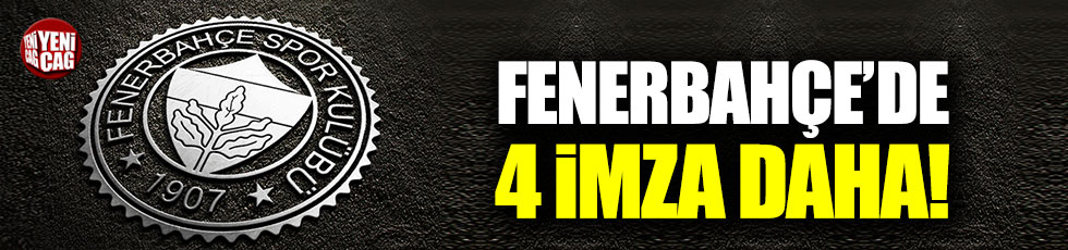 Fenerbahçe'de dört isme yeni sözleşme