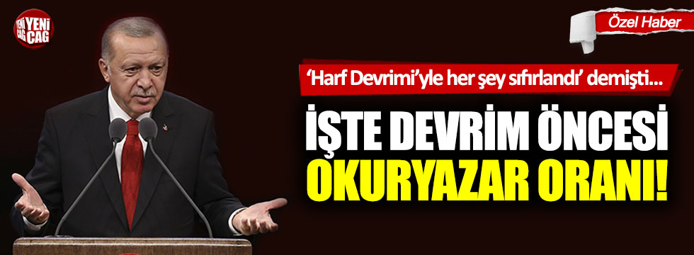 'Harf Devrimi’yle her şey sıfırlandı' diyen Erdoğan’ı TÜİK arşivi yalanladı