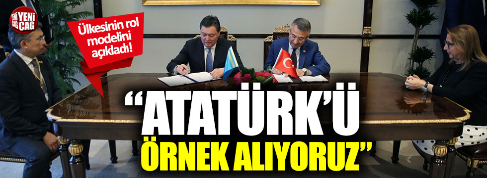 Kazakistan Başbakanı Askar Mamin: Atatürk'ü örnek alıyoruz
