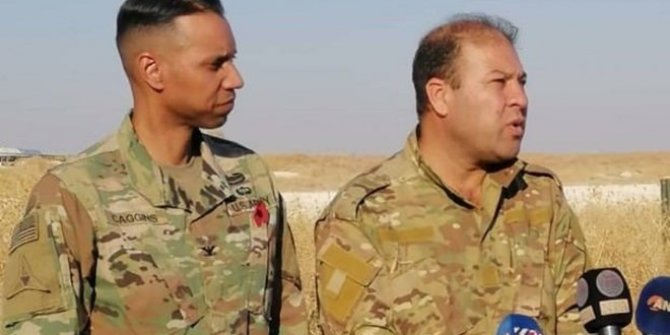 ABD'li komutanla YPG'li aynı karede