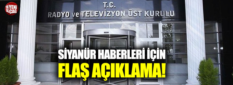 RTÜK'ten siyanürle intihar haberleri için flaş açıklama