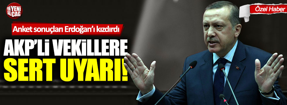 Anket sonuçları Cumhurbaşkanı Tayyip Erdoğan'ı kızdırdı