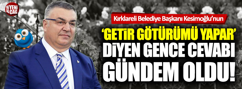 Kırklareli Belediye Başkanı Mehmet Siyam Kesimoğlu Twitter'da gündemde