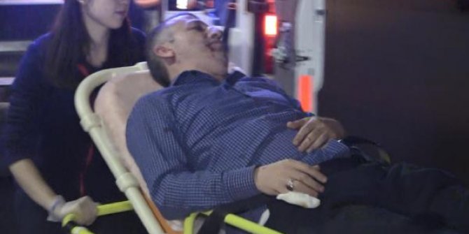 Kapıcı- yönetici kavgasında polis yaralandı