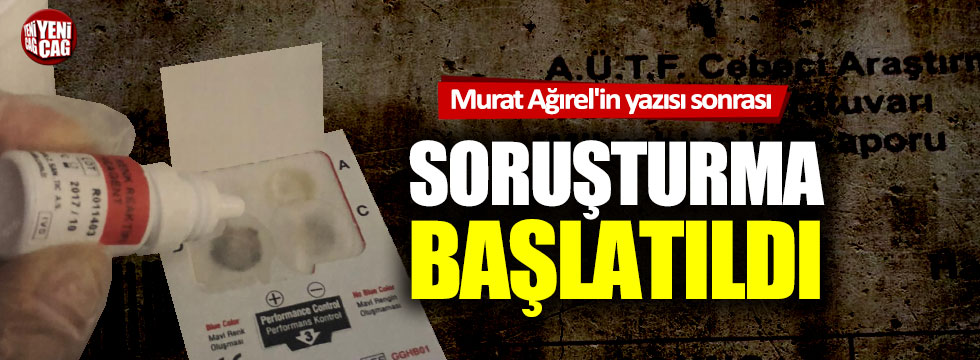 Murat Ağırel gündeme getirmişti: Soruşturma başlatıldı