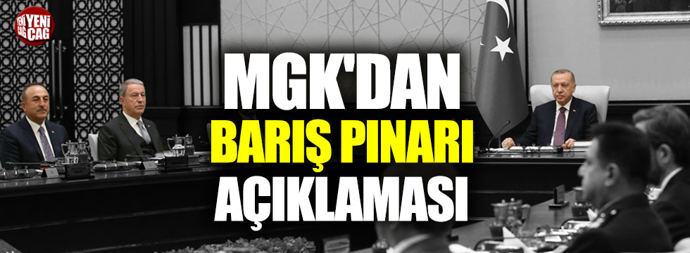 MGK'dan Barış Pınarı açıklaması