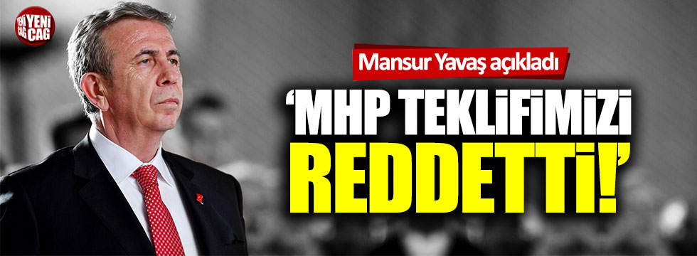 Mansur Yavaş: "Belediyenin borçları için kredi istedik, MHP reddetti"