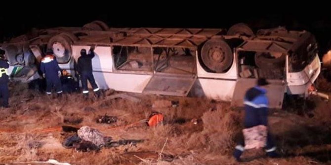Kazakistan’da yolcu otobüsü devrildi: 7 ölü