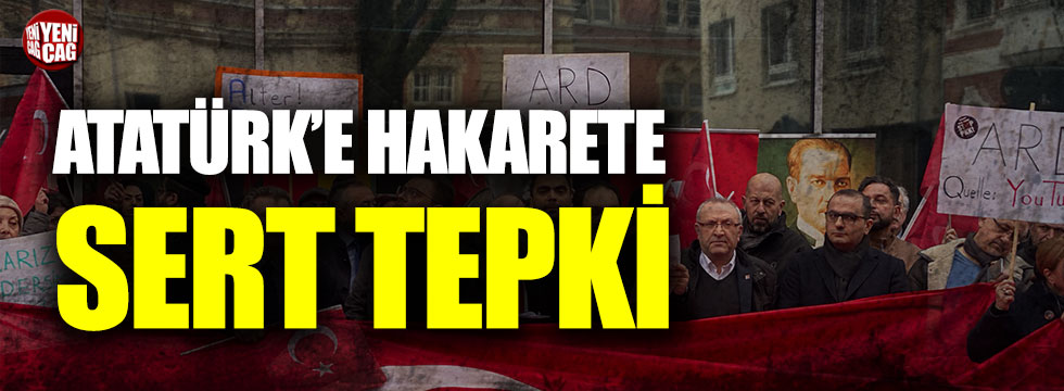 Atatürk'e yönelik yapılan çirkin yayın protesto edildi